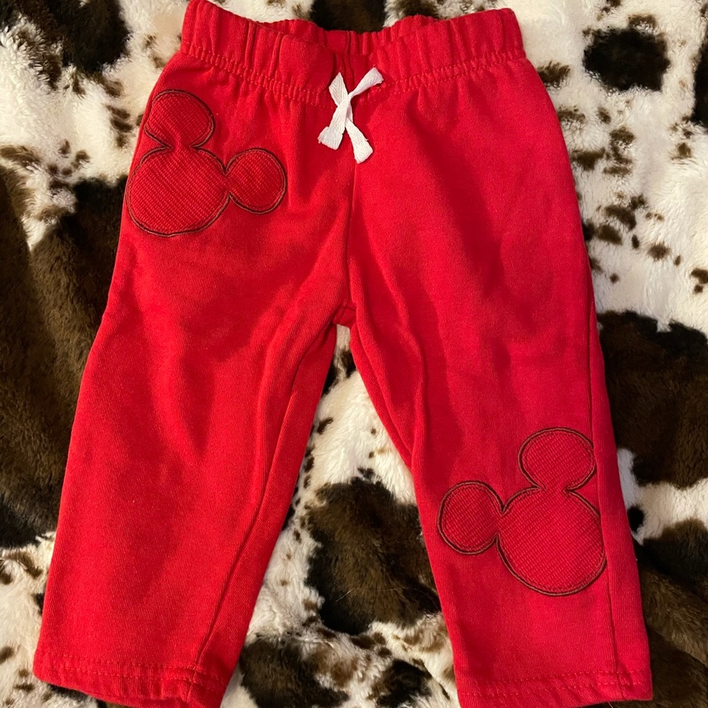 Disney Baby 18 month red baby sweatpants
